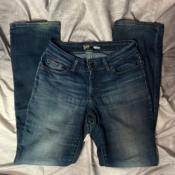 Lee Modern Series Curvy Fit Bootcut Jeans - sz 4 Medium - Picture 12 of 12